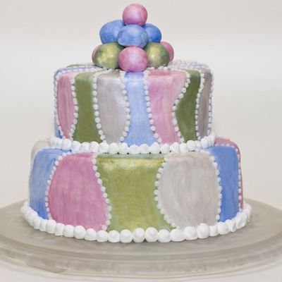 Painted Luster Dust Cake