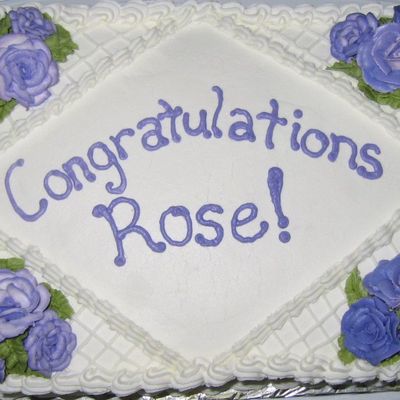 Roses' Bridal Shower Cake