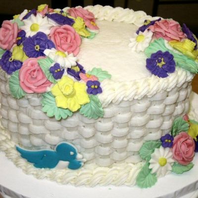 Flower Basket Cake
