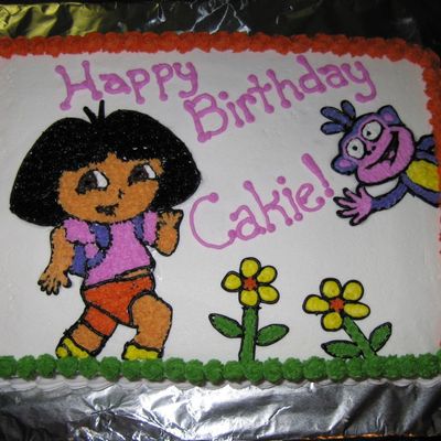 Dora Birthday Cake