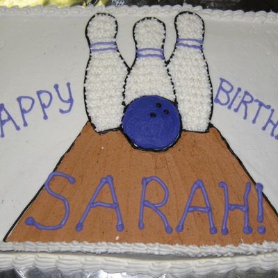 Bowling Birthday Cake