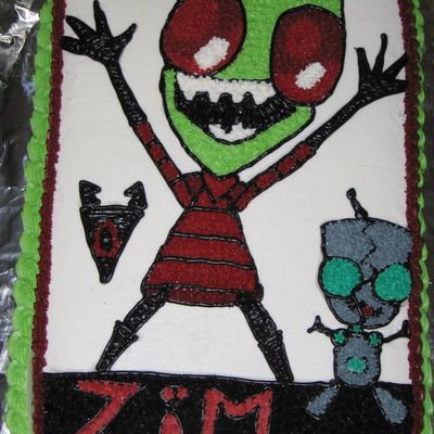 Invader Zim Cake