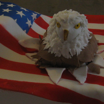 4Th Of July Eagle Flag Cake