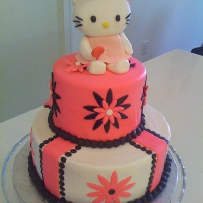 Hello Kitty Graduation Cake