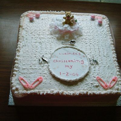 Lucinda's Christening Cake