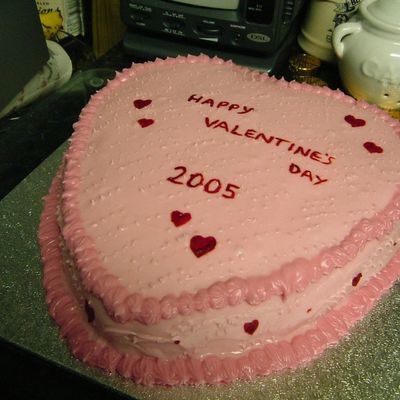 Valentines Cake I Made For Les 2005