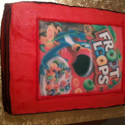 Froot Loops Groom's Cake