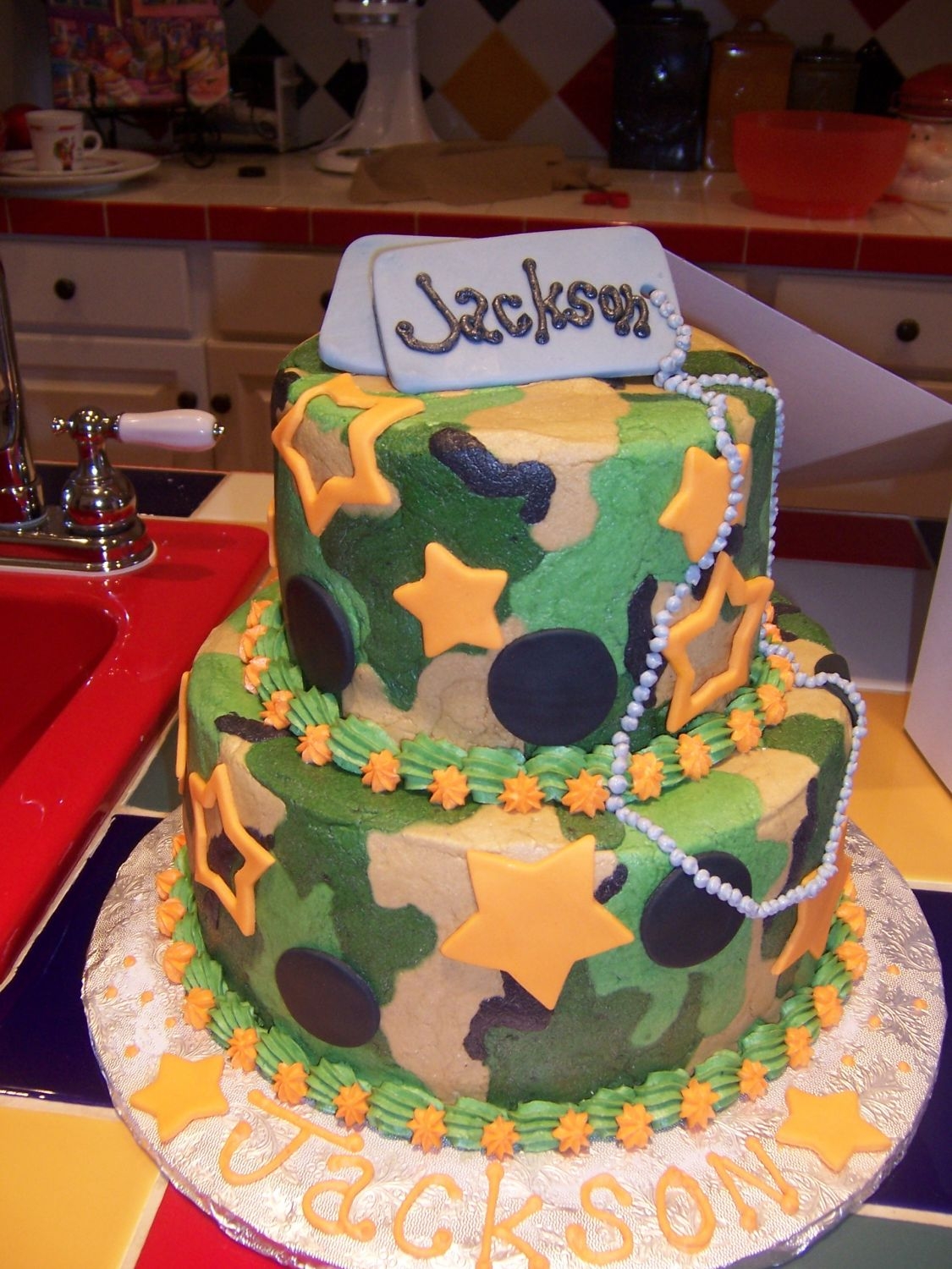 Camo With Dog Tags