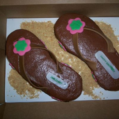 Chocolate Flip Flops