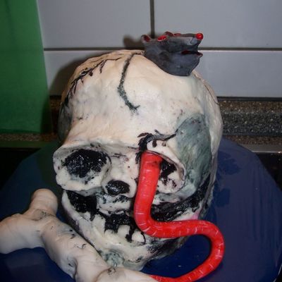 Scull With Rat And Bone