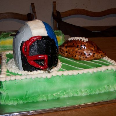 Football Helmet And Football