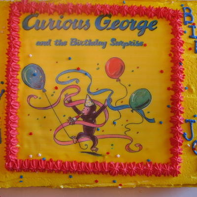Curious George Birthday Cake