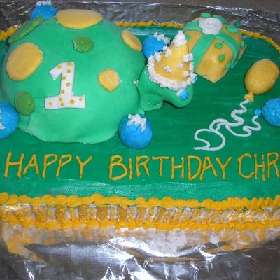 Turtle Birthday Cake