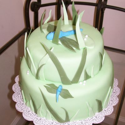 Dragonfly Tiered Cake