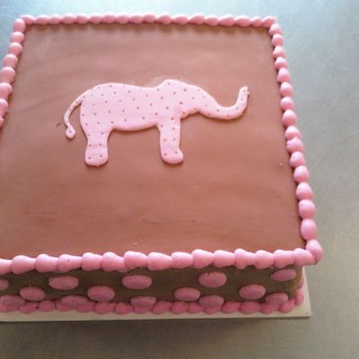 Polka Dot Pink Elephant