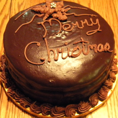 Christmas 2009 Ganache Cake