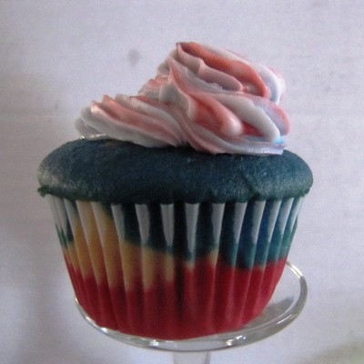 Red White And Blue Cupcake