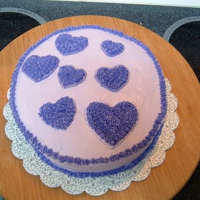 Purple Heart Cake