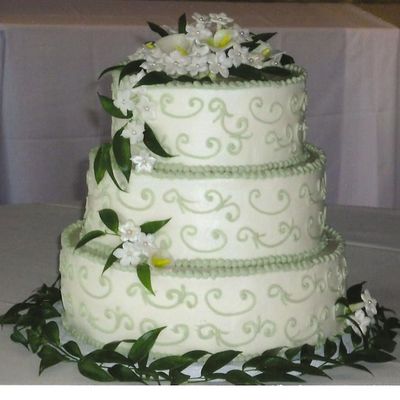 Fondant Flowers And Buttercream