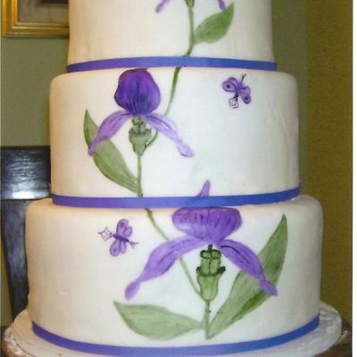 Painted Fondant Cake