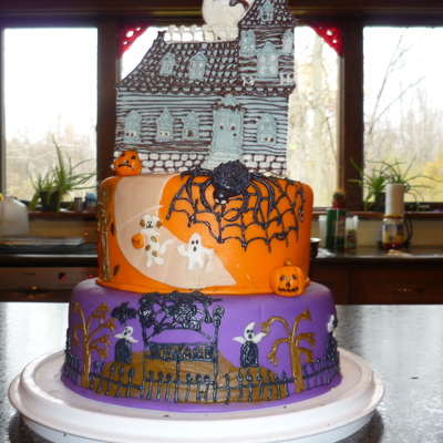 Ist Fondant Halloween Cake