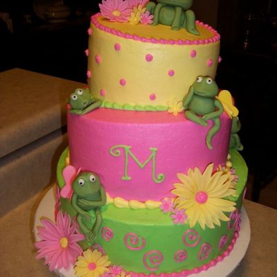 Topsy Turvy Frog Cake