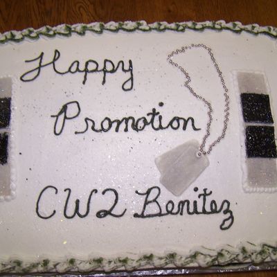 Army Promotion Cake
