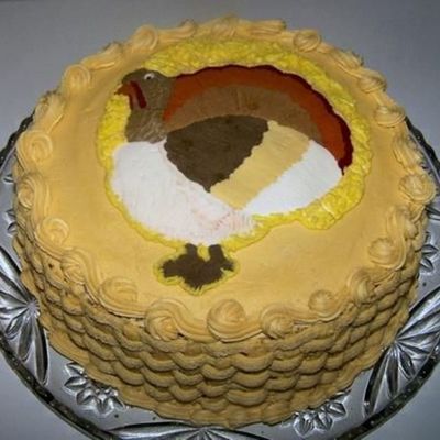 Turkey Thanksgiving Cake