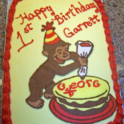 Curious George Cake