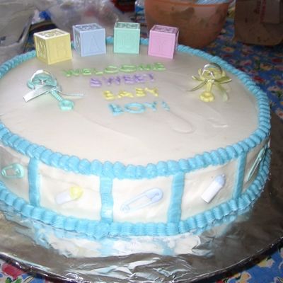 Boy Baby Shower Cake