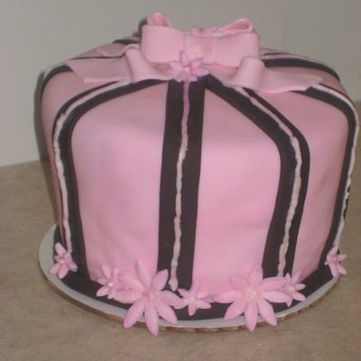Pink & Brown Cake