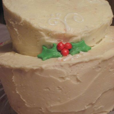 Peppermint Buttercream Christmas Cake