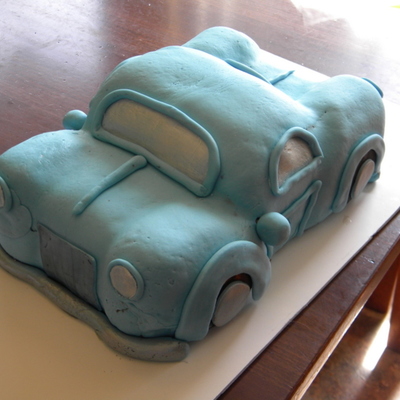 Blue Car Cake