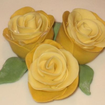 My 1St Fondant Roses