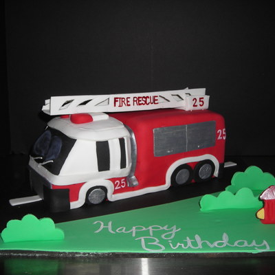 Firetruck Cake