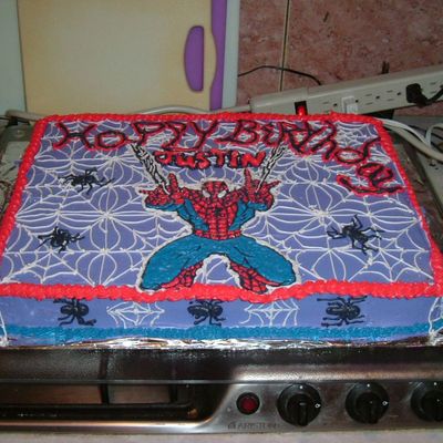 Spiderman Birthday Cake