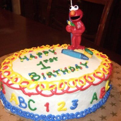Elmo Smash Cake