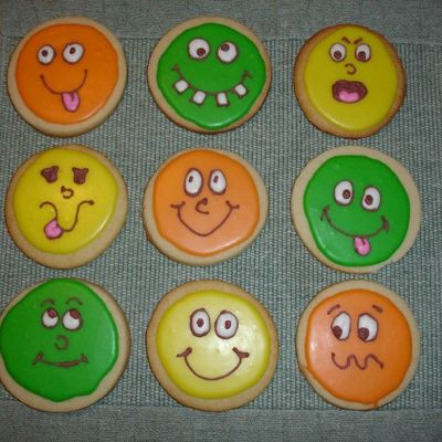 Silly Face Cookies