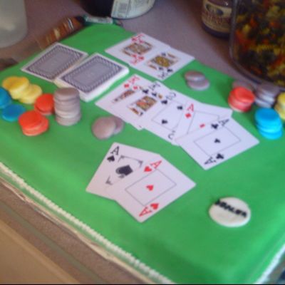 Poker Cake