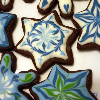 Painted Star Cookie