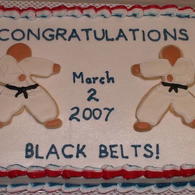 Kids Black Belt Cake