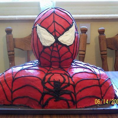 Spiderman Bust Cake