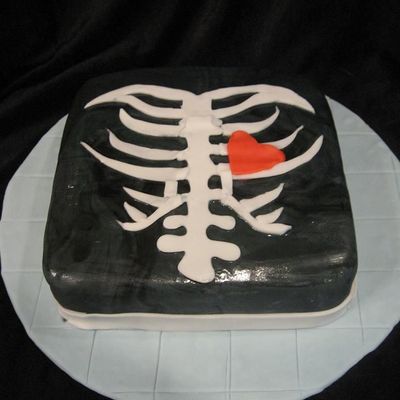 Spooky Skeleton Cake