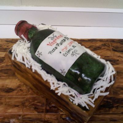 Vapiano Wine Bottle Cake