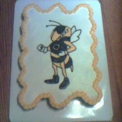 Yellowjacket Cupcake Cake