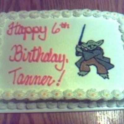 Yoda Birthday Cake