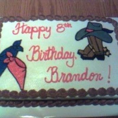 Cowboy Birthday Cake