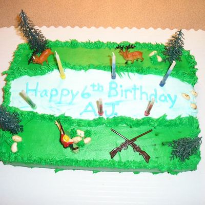 Hunting Birthday Cake
