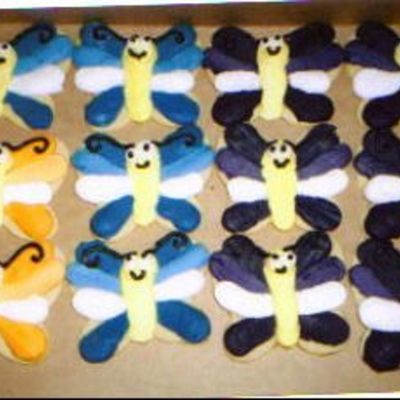 Buttercream Butterfly Cookies