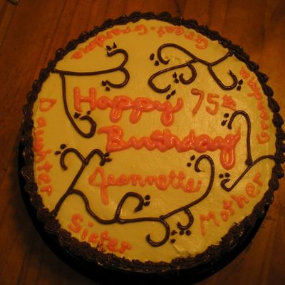 Diabetic Frosting Birthday Cake